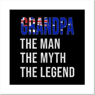 Grand Father Australian Grandpa The Man The Myth The Legend - Gift for Australian Dad With Roots From  Australia Posters and Art